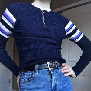 Long Sleeve Quarter Zip Tee